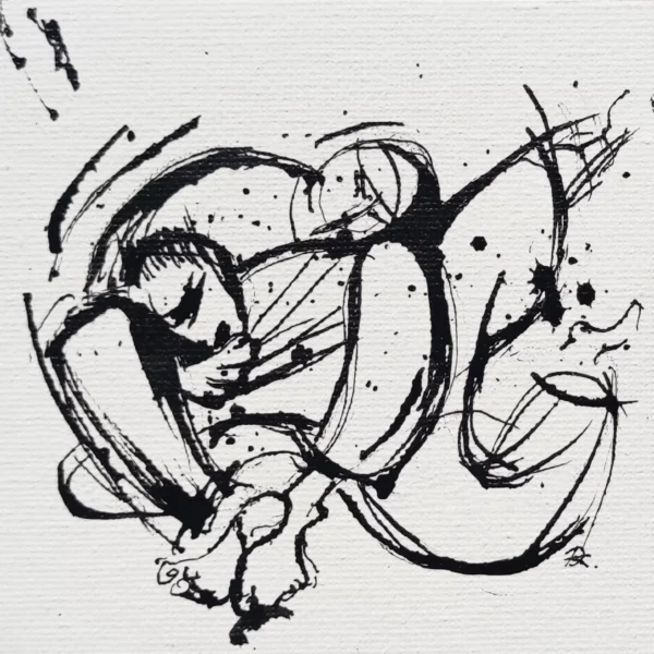 Rysunek Tuszem Bow and Arrow