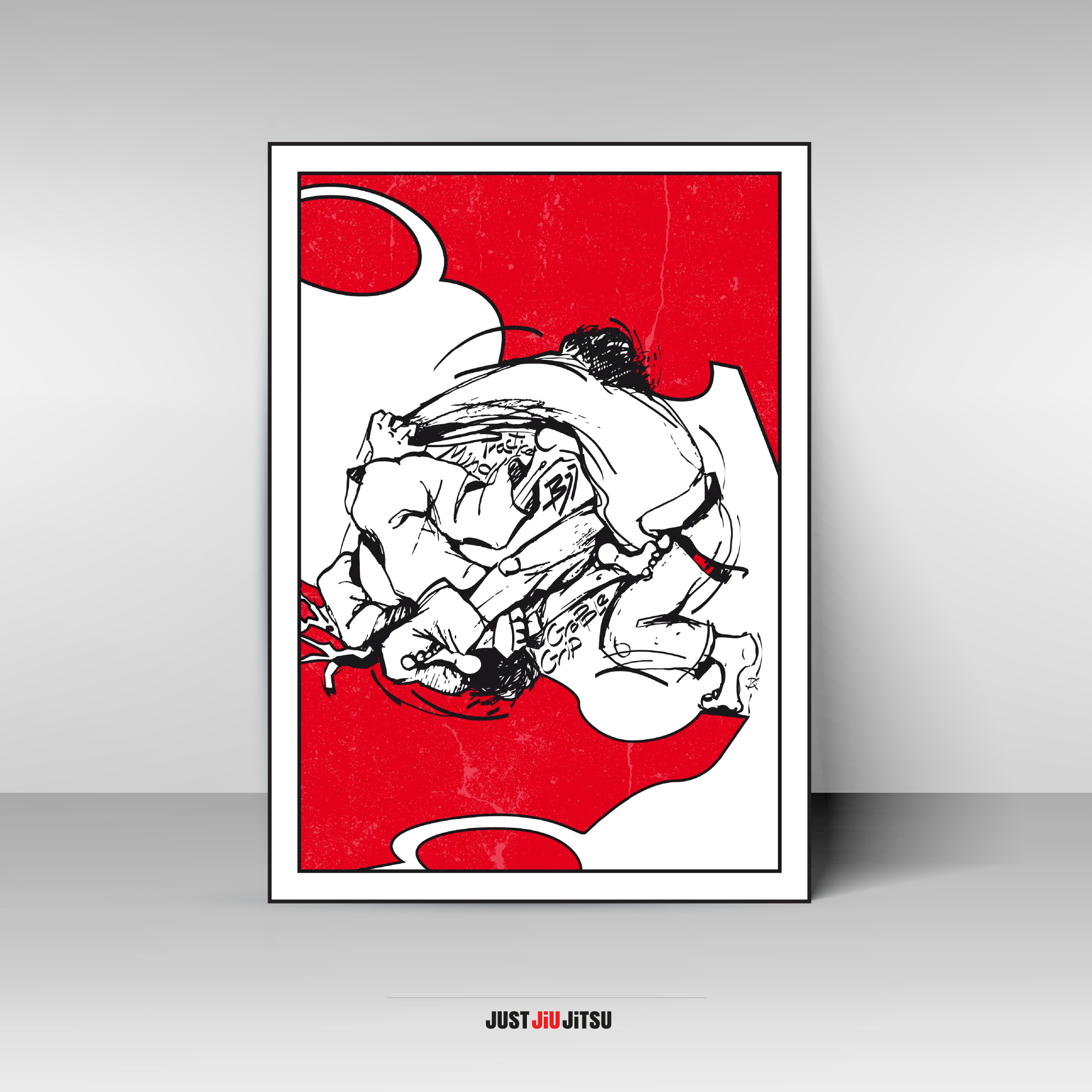 Plakat BJJ Red