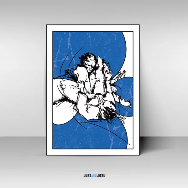 BJJ "Blue belt" poster.