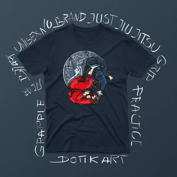BJJ T-Shirt "Human Chess" Navy - Just Jiu Jitsu