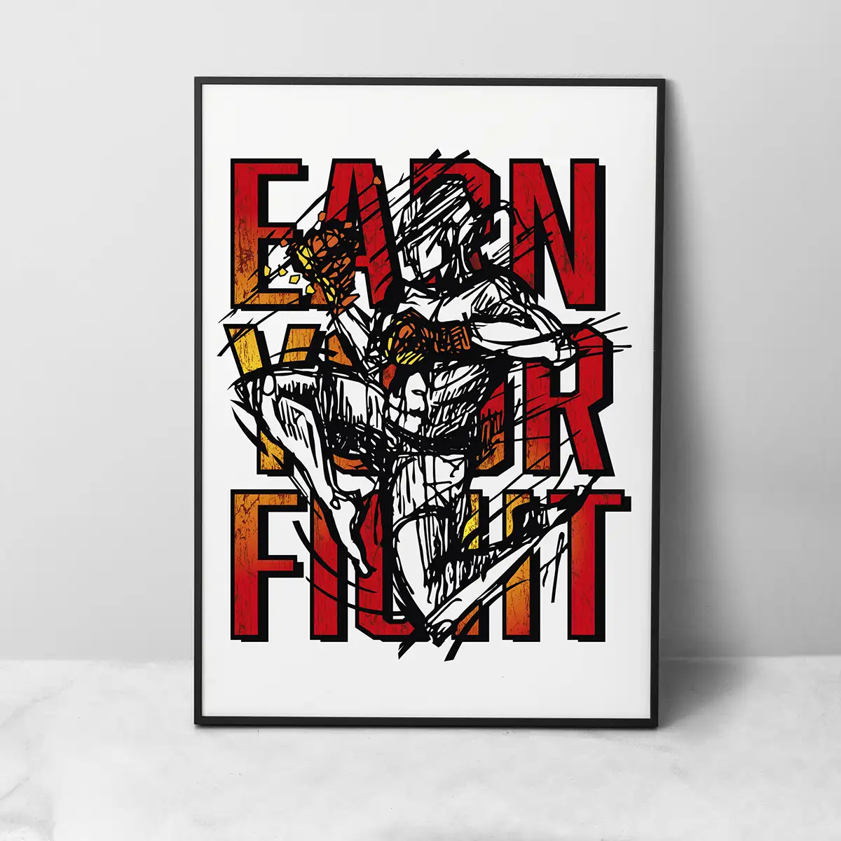 plakat Muay Thai Earn Your Fight