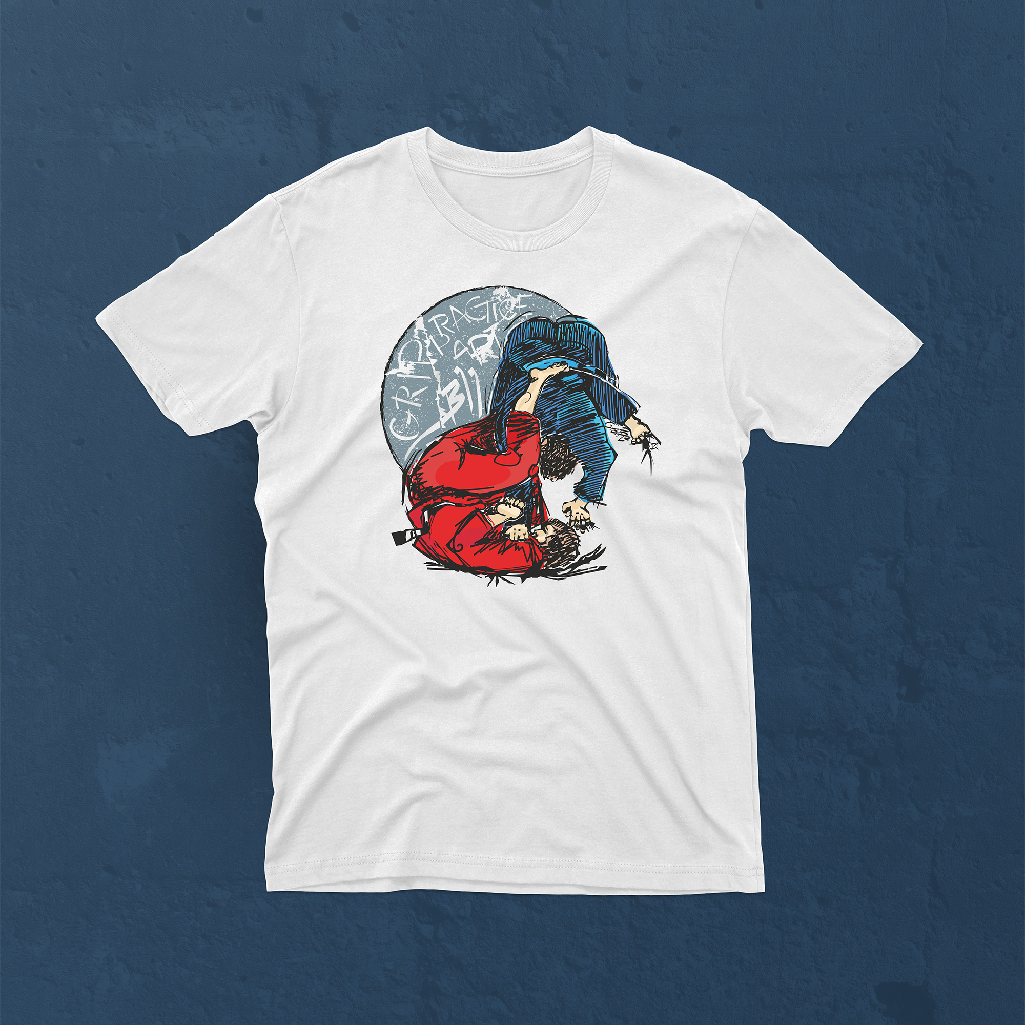 Koszulka BJJ Human Chess White