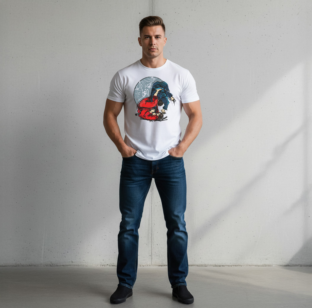 Koszulka BJJ Human Chess White