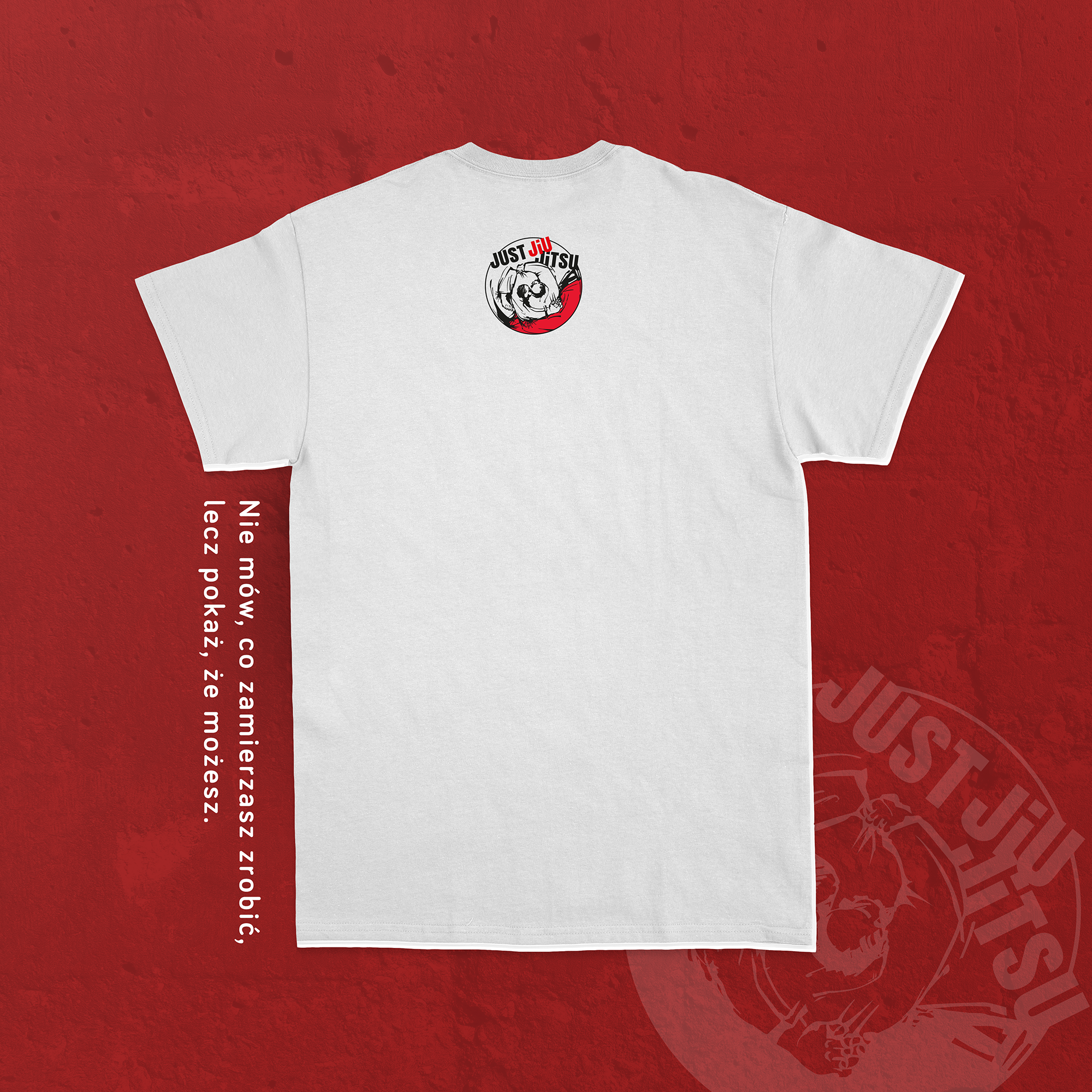 Koszulka BJJ Red Roll White