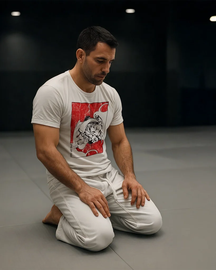 Jurek- RED-4x5 Koszulka BJJ Red