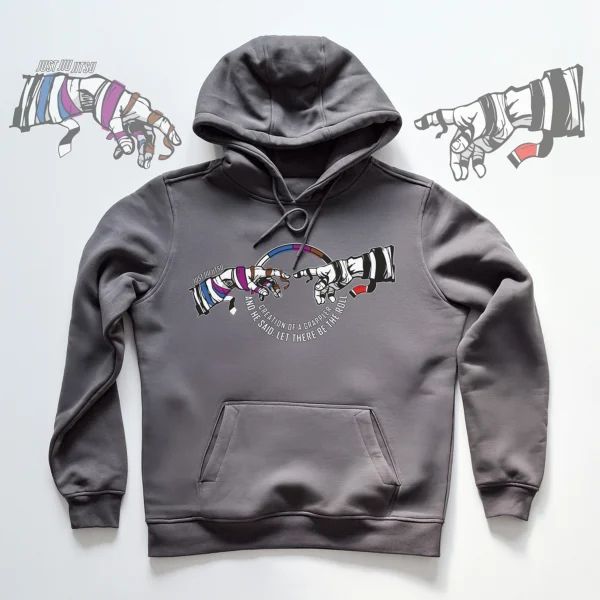BJJ Creation Grey - hooded sweatshirt