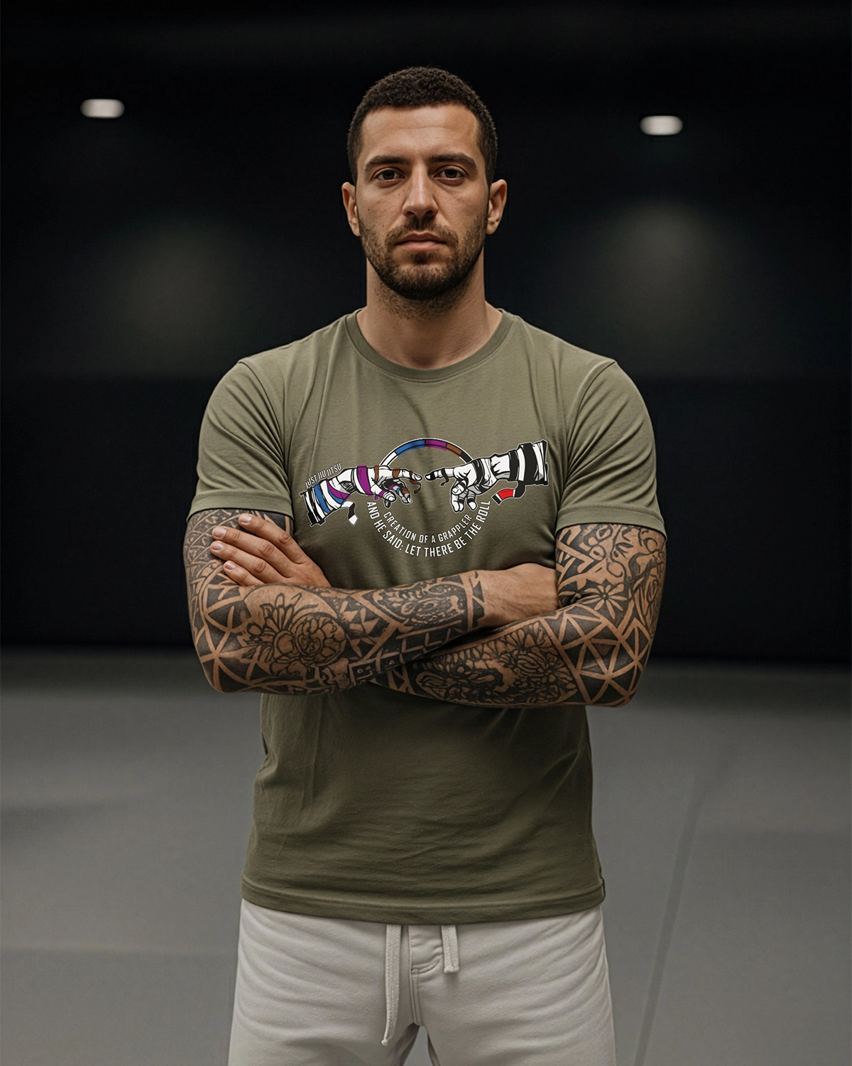 Koszulka BJJ Creation Khaki