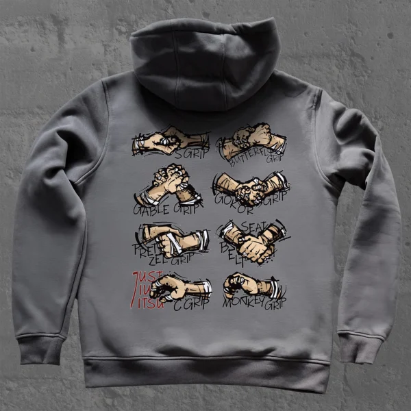 BJJ Grips Hoodie back