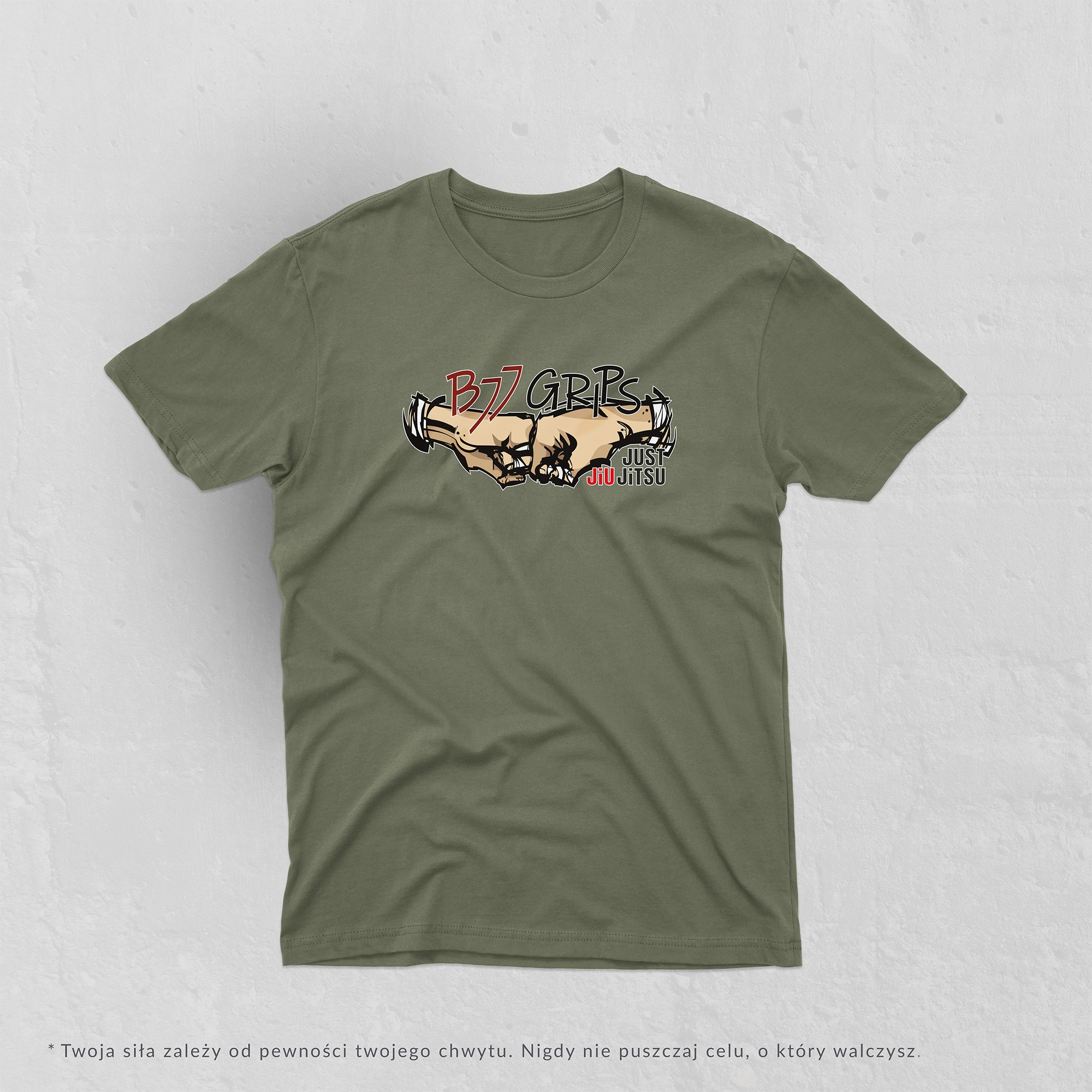 BJJ Grips Khaki T-shirt