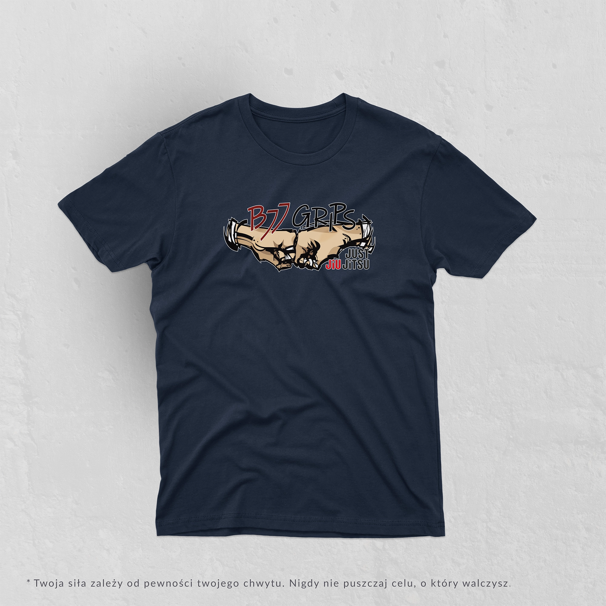 BJJ Grips Navy T-shirt