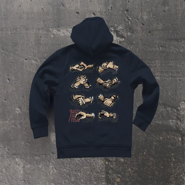 BJJ GRIPS Navy Hoodie