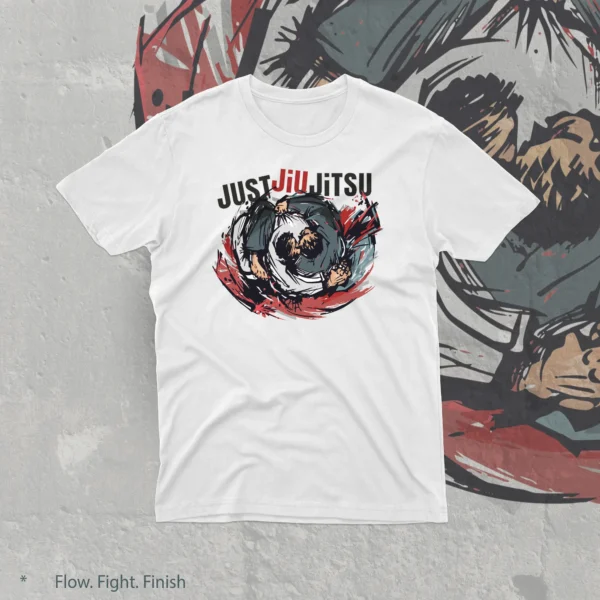 BJJ Flow Fight White T-Shirt