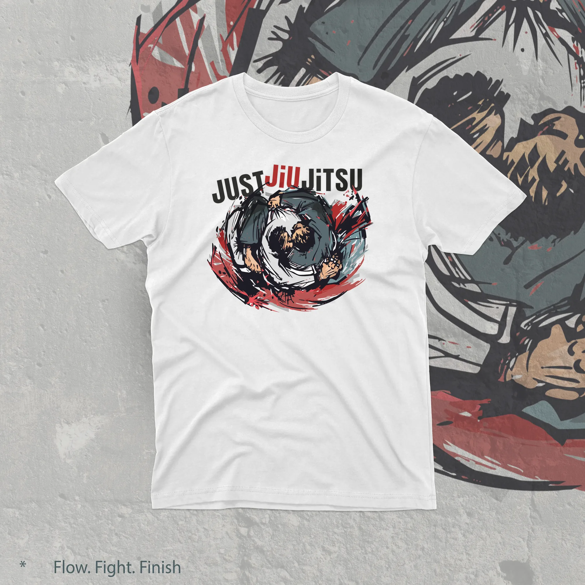 Koszulka BJJ Flow Fight White