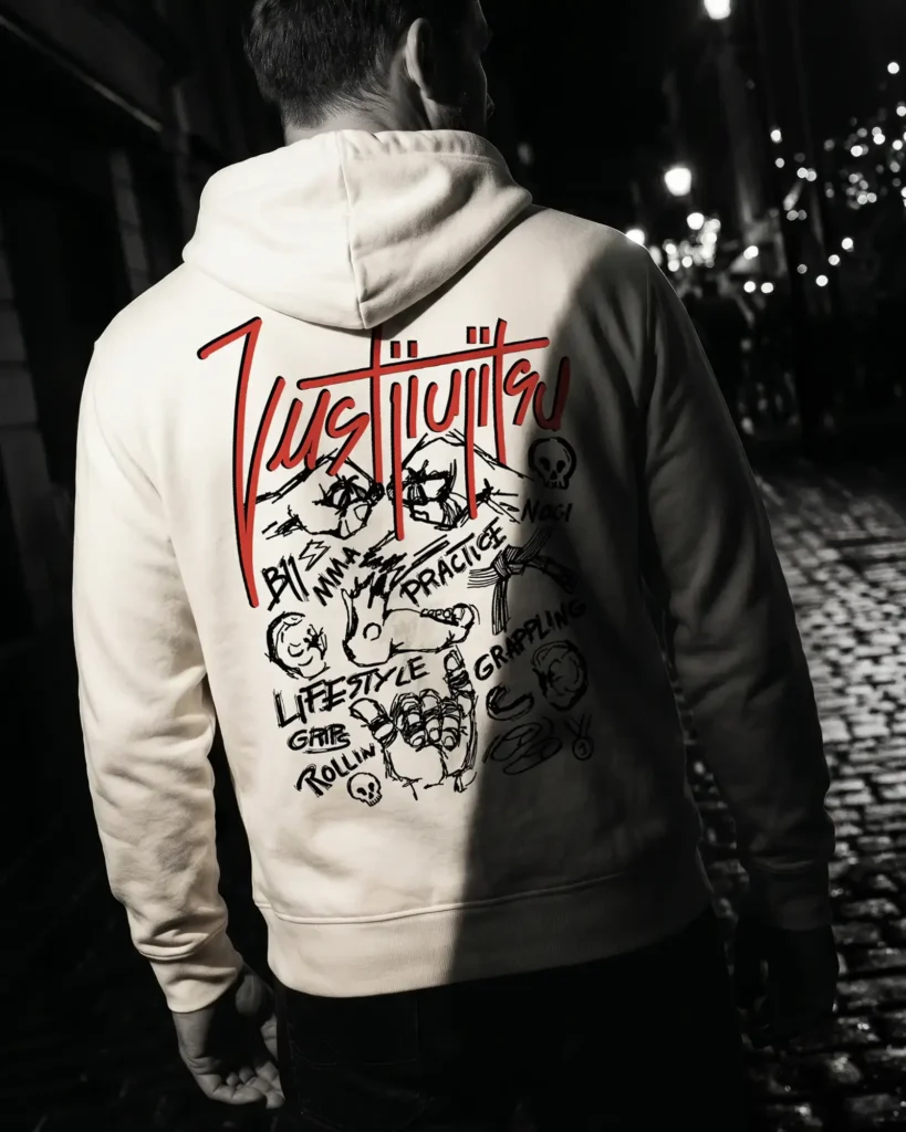 lifestyle BLUZA TYL mockup 4x5 Bluza BJJ Lifestyle Crema
